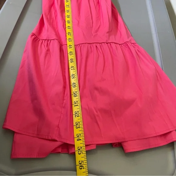 Chico's Women's Size XXL Pink Prairie Cottage Peasant Boho Maxi Tiered Dress NWT - Picture 11 of 11